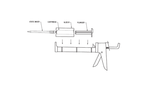 Conversion kit to 310ml caulking gun